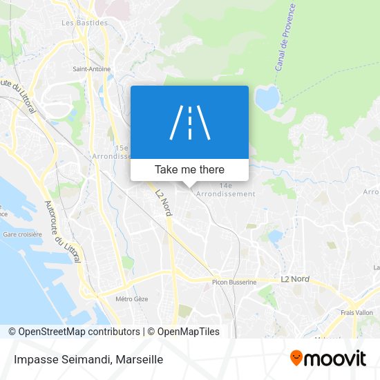 Impasse Seimandi map