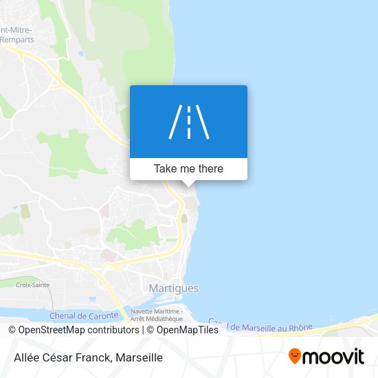 Allée César Franck map