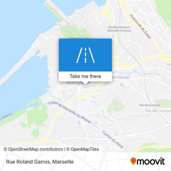 Rue Roland Garros map