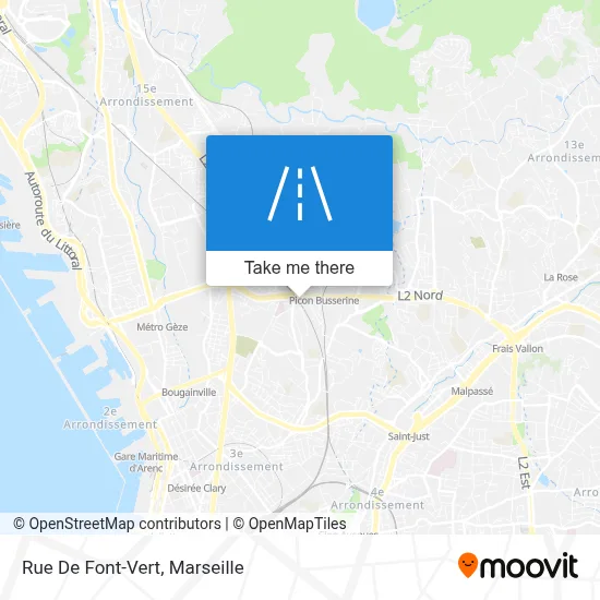 Rue De Font-Vert map