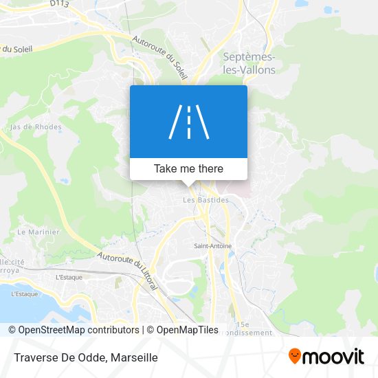 Traverse De Odde map