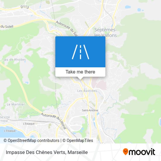 Impasse Des Chênes Verts map