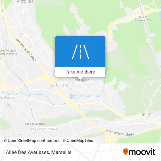 Allée Des Avausses map