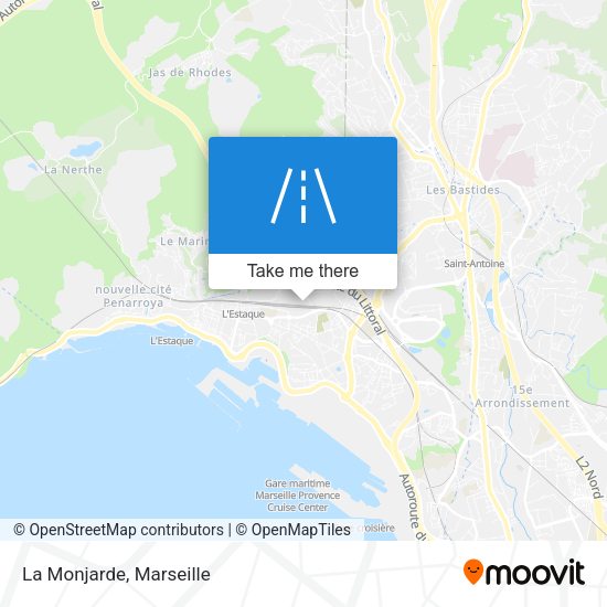 La Monjarde map