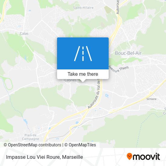 Impasse Lou Viei Roure map
