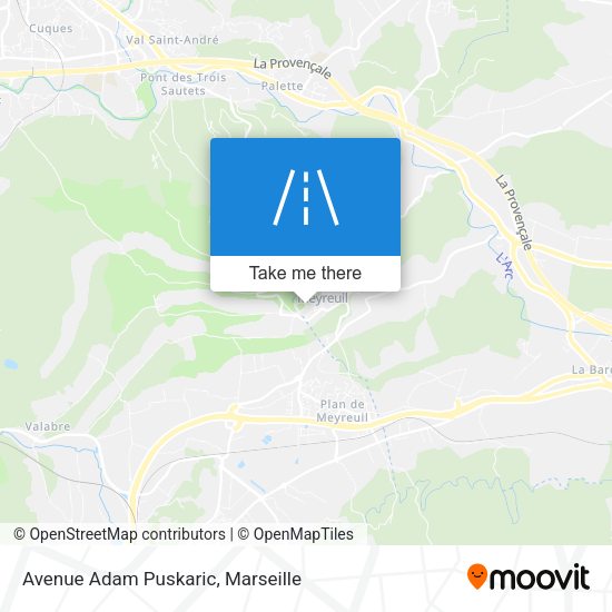 Avenue Adam Puskaric map