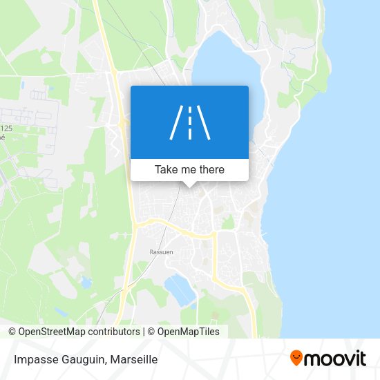 Impasse Gauguin map