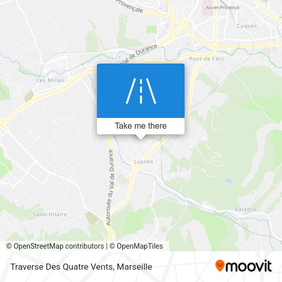 Traverse Des Quatre Vents map