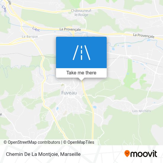 Chemin De La Montjoie map