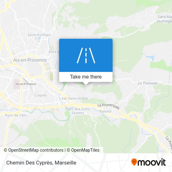 Chemin Des Cyprès map
