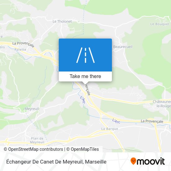Échangeur De Canet De Meyreuil map