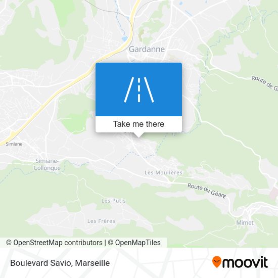 Boulevard Savio map