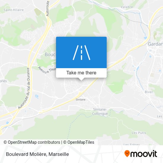 Boulevard Molière map