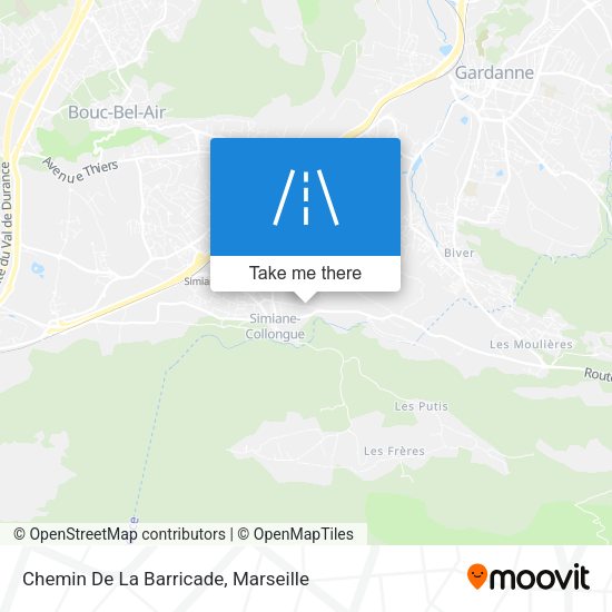 Chemin De La Barricade map