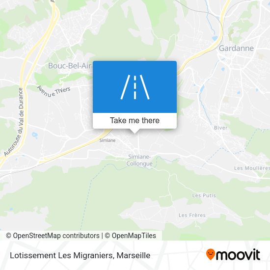 Lotissement Les Migraniers map