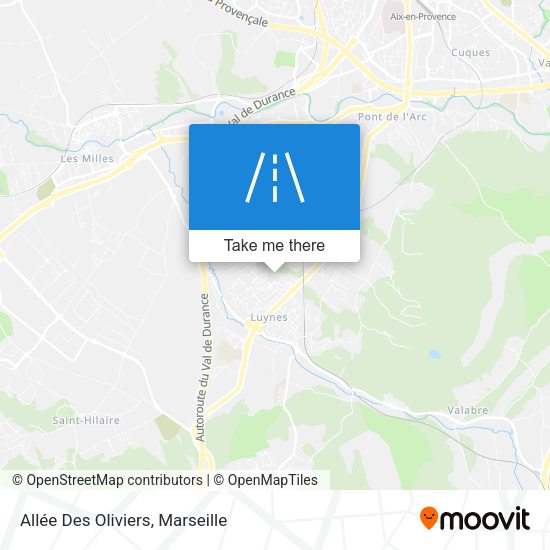 Allée Des Oliviers map