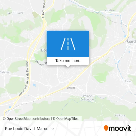 Rue Louis David map