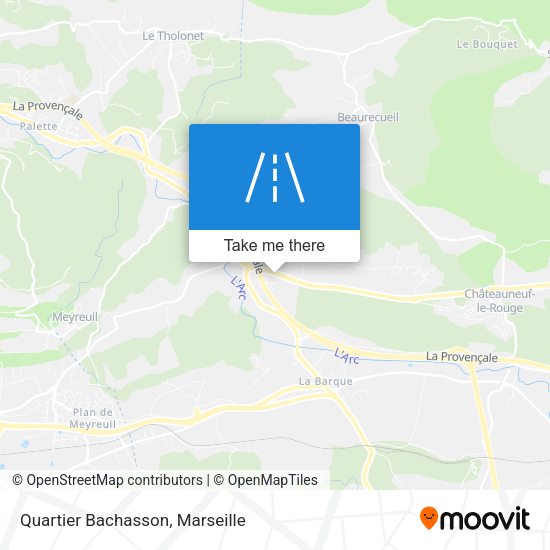 Quartier Bachasson map