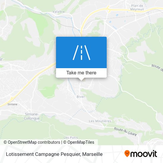 Lotissement Campagne Pesquier map
