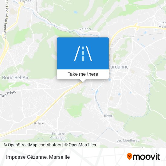 Impasse Cézanne map