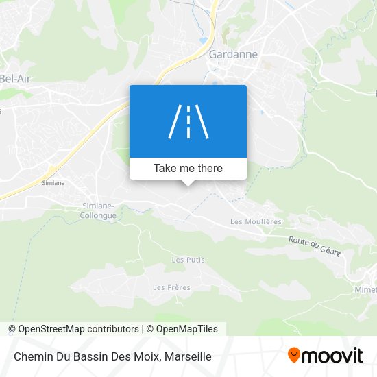 Chemin Du Bassin Des Moix map