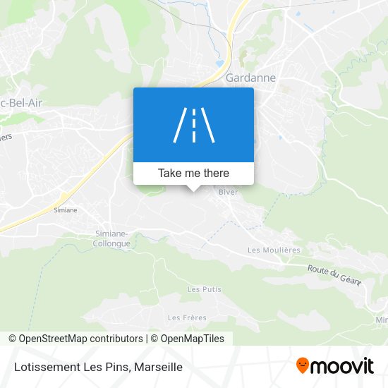 Lotissement Les Pins map