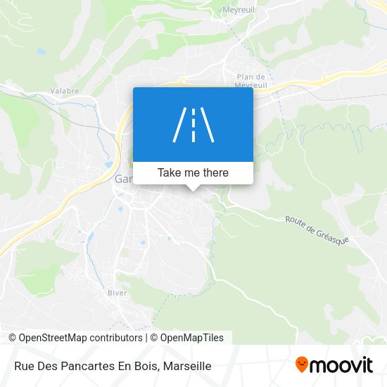 Rue Des Pancartes En Bois map