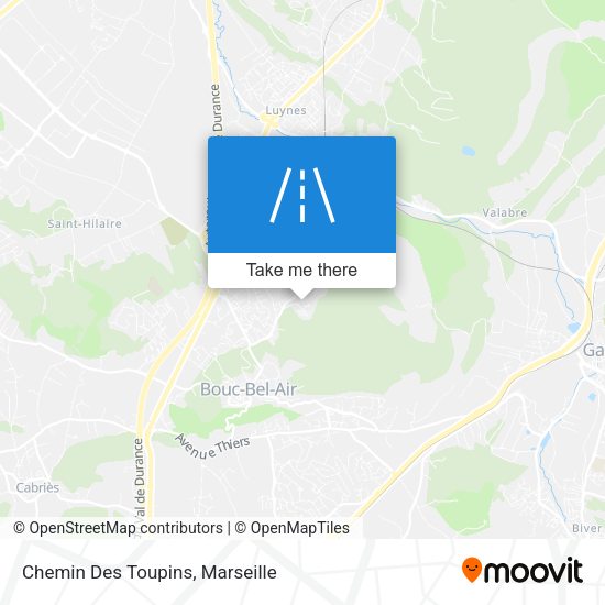 Chemin Des Toupins map