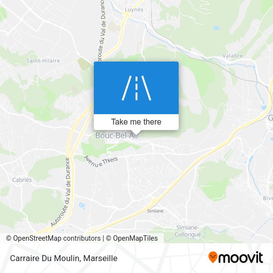Carraire Du Moulin map
