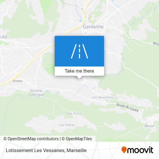 Lotissement Les Vessanes map