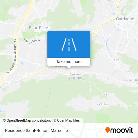 Résidence Saint-Benoit map