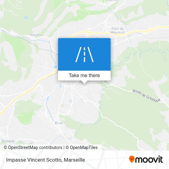 Impasse Vincent Scotto map