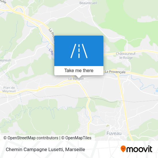 Chemin Campagne Lusetti map