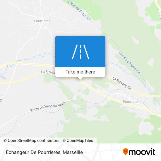 Échangeur De Pourrières map