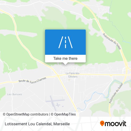 Lotissement Lou Calendal map