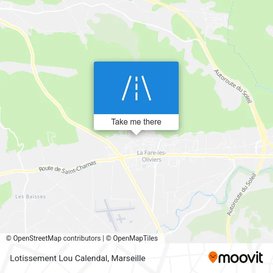 Lotissement Lou Calendal map