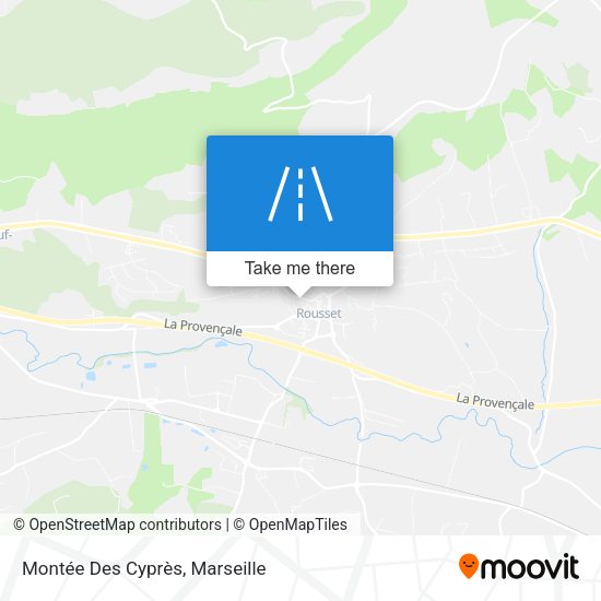Montée Des Cyprès map