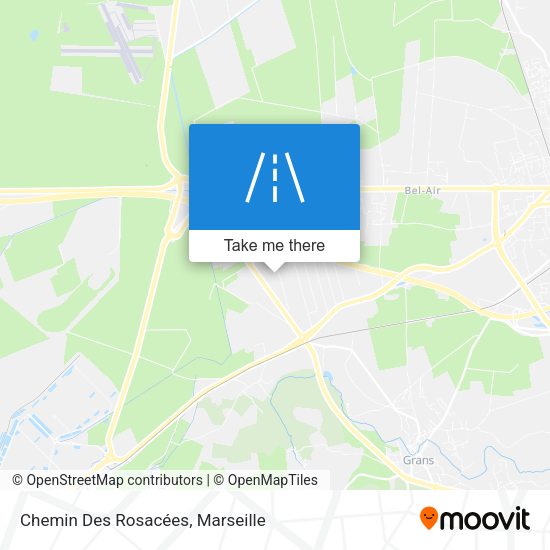 Chemin Des Rosacées map