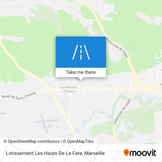 Lotissement Les Hauts De La Fare map