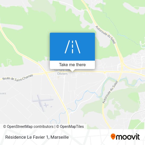Résidence Le Favier 1 map