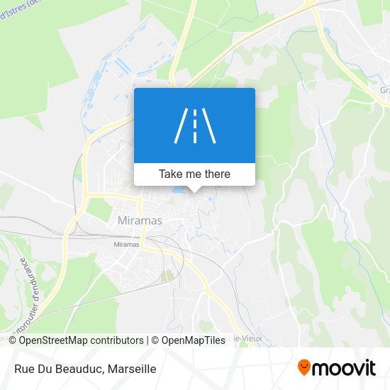 Rue Du Beauduc map