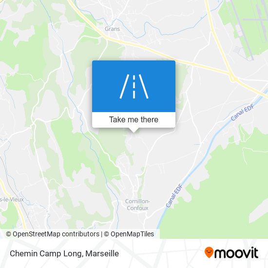 Chemin Camp Long map