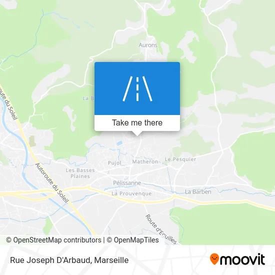 Rue Joseph D'Arbaud map