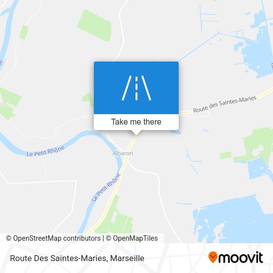 Route Des Saintes-Maries map