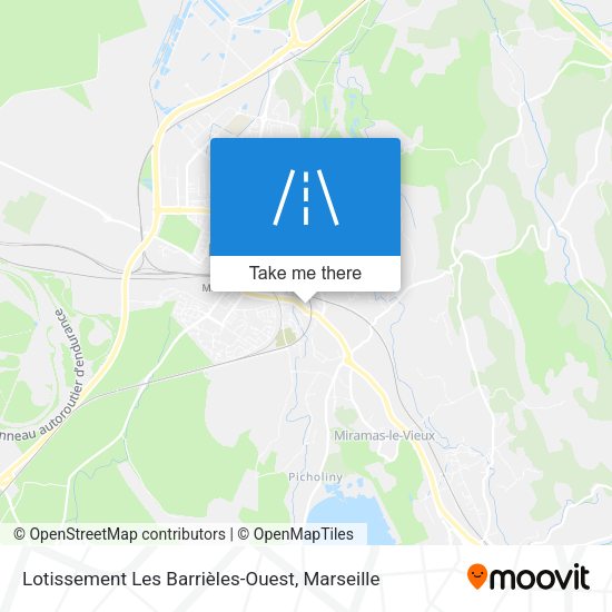 Lotissement Les Barrièles-Ouest map