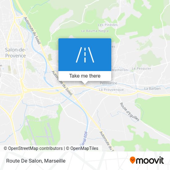 Route De Salon map