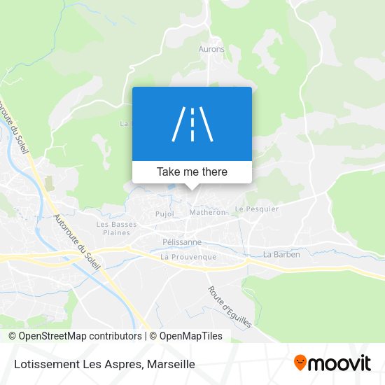 Lotissement Les Aspres map