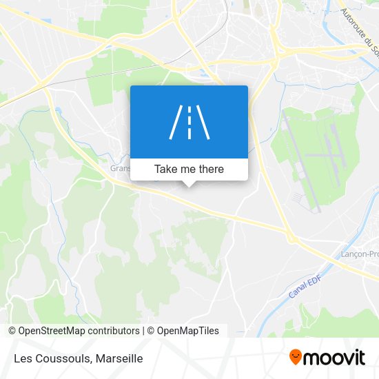 Les Coussouls map