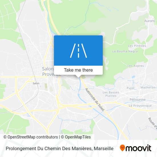 Prolongement Du Chemin Des Manières map