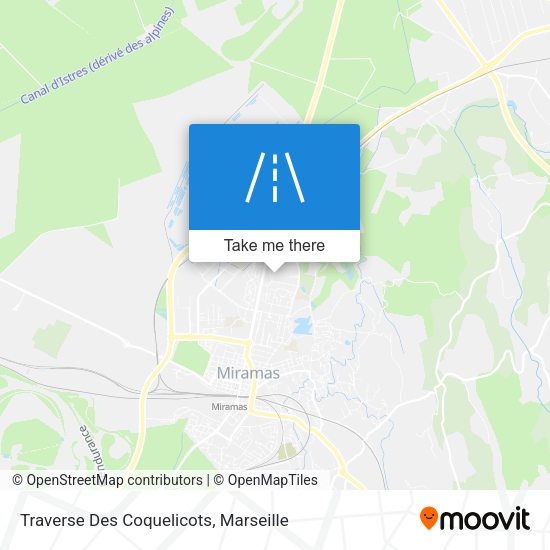 Traverse Des Coquelicots map